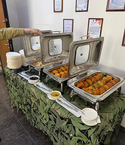 Полевая кухня на 23 февраля на 90 персон в офис