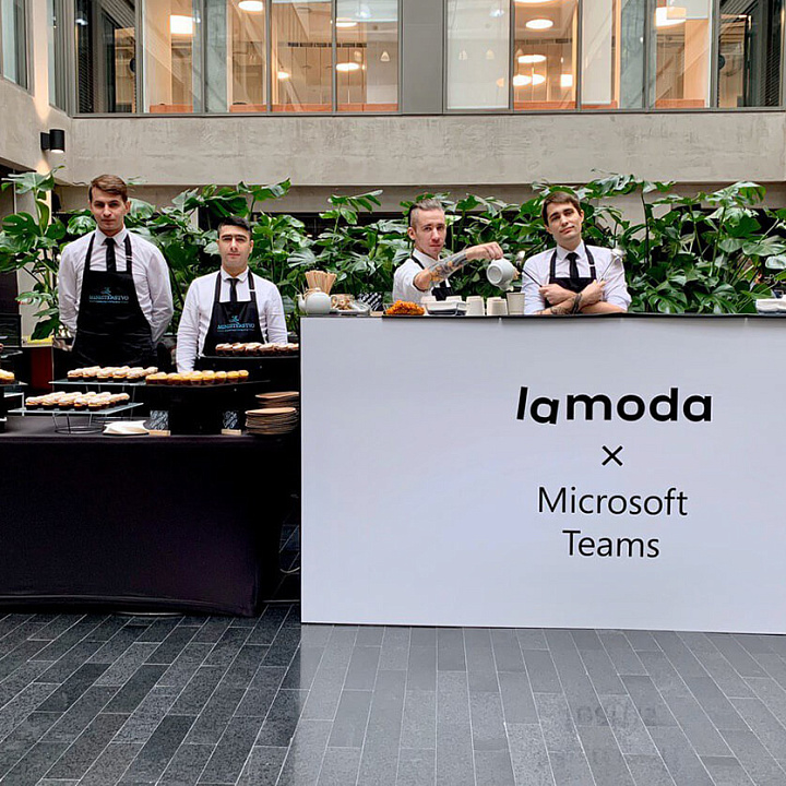 Анимационный чайный бар для Lamoda