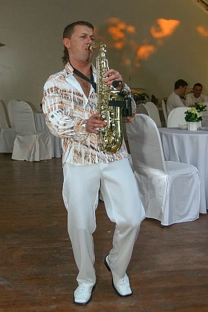 White birthday party