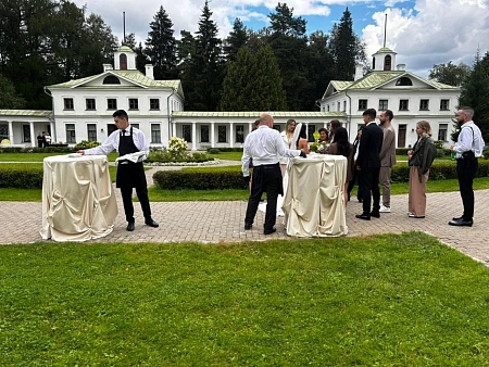 Свадебный банкет и welcome на 41 персону в Усадьбе Середниково