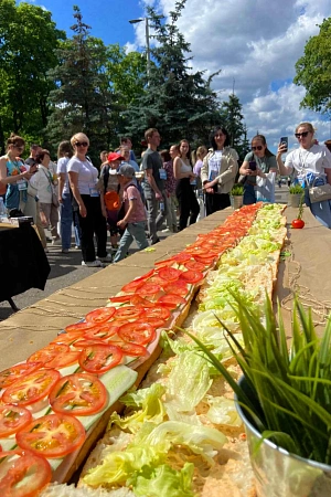 Сэндвич 31,7 метра для Спартакиады в Лужниках