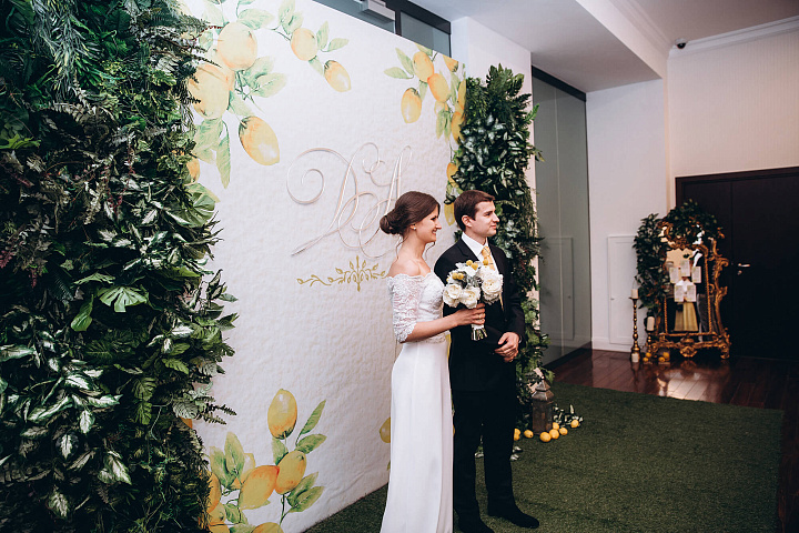 Оформление свадьбы в желтом цвете (фото 3)