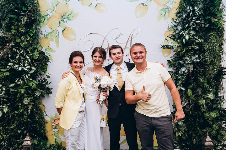 Оформление свадьбы в желтом цвете (фото 2)